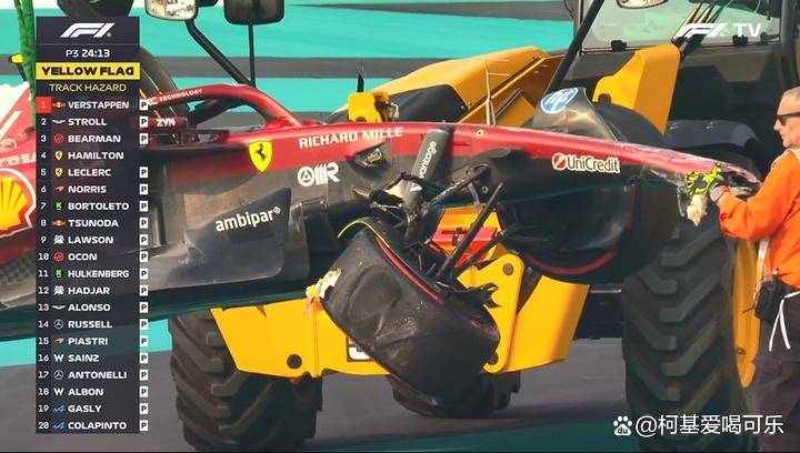 F1阿布扎比站三练：拉塞尔毫秒绝杀夺头名，汉密尔顿撞墙引发红旗